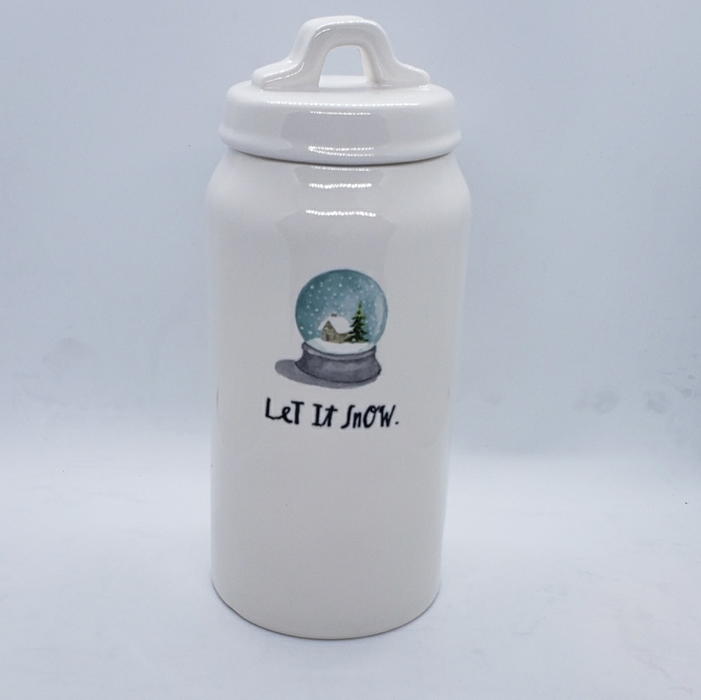 Rae Dunn Let it Snow Christmas Jar